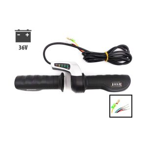 Poignée Accelerateur Draisienne 36V Indicateur Batterie pour trottinette électrique