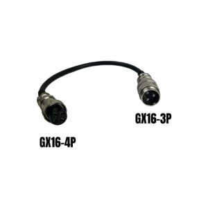 Adaptateur GX16-3 pins male vers GX16-4 pins femelle pour trottinette électrique