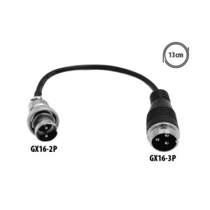 Adaptateur GX16-3P vers GX16-2P Nami pour trottinette électrique