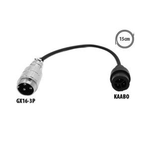 Adaptateur GX16 3P vers Kaabo pour trottinette électrique