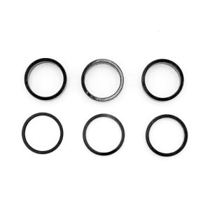 Bagues rehausse guidon rouge/or/bleu/noir x6 pcs pour trottinette électrique