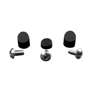 Bouchons garde boue noir + 3 vis inox Xiaomi M365 pour trottinette électrique