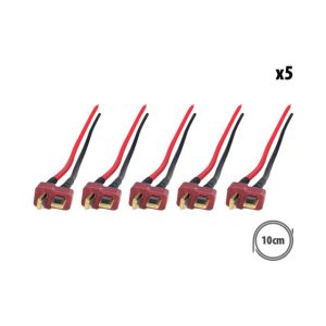 Prise T mâle x5 pcs pour trottinette électrique