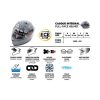 Casque intégral FRV gris (taille S à XL) pour trottinette électrique