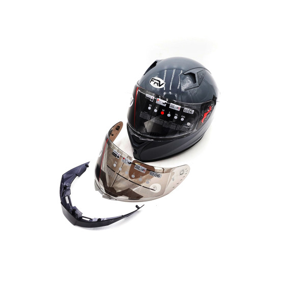 Casque intégral FRV gris (taille S à XL) pour trottinette électrique