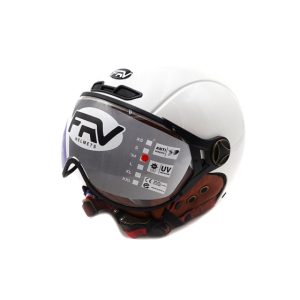 Casque JET FRV blanc brillant (taille XS à XXL) pour trottinette électrique