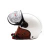 Casque JET FRV blanc brillant (taille XS à XXL) pour trottinette électrique