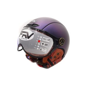 Casque JET FRV bleu mat caméléon (taille XS à XXL) pour trottinette électrique