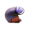 Casque JET FRV bleu mat caméléon (taille XS à XXL) pour trottinette électrique