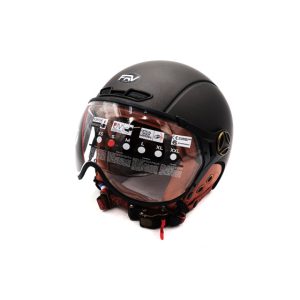 Casque JET FRV Gris graphite Mat (taille XS à XXL) pour trottinette électrique