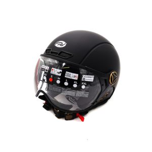 Casque JET FRV noir mat (taille XS à XXL) pour trottinette électrique