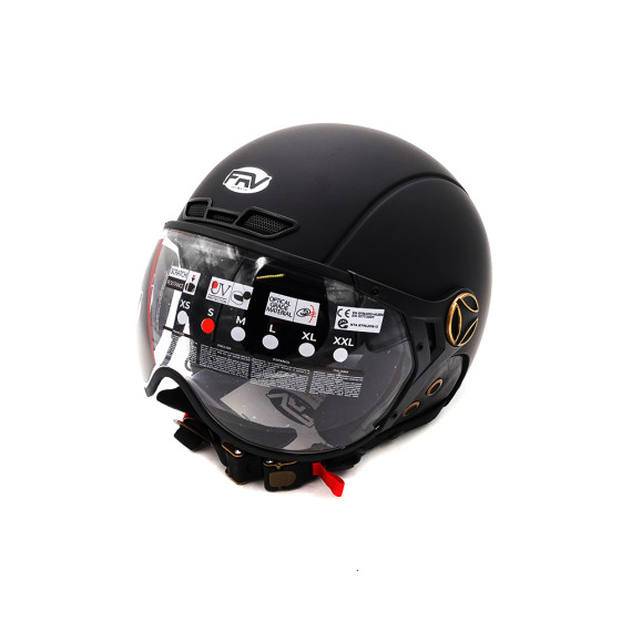 Casque JET FRV noir mat (taille XS à XXL) pour trottinette électrique