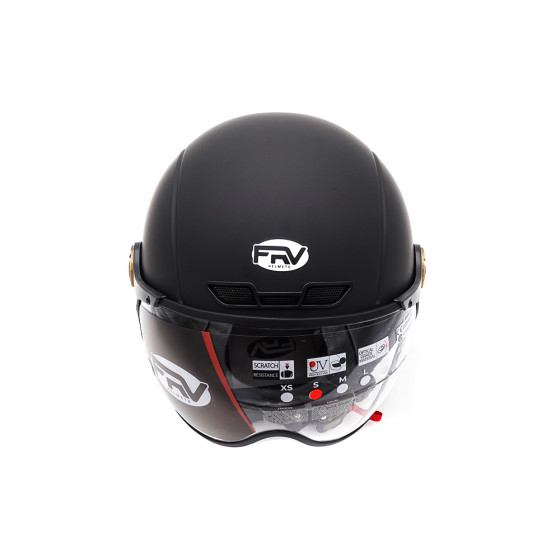 Casque JET FRV noir mat (taille XS à XXL) pour trottinette électrique