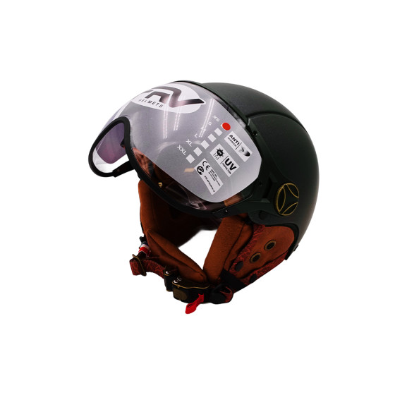 Casque JET FRV vert mat caméléon (taille XS à XXL) pour trottinette électrique