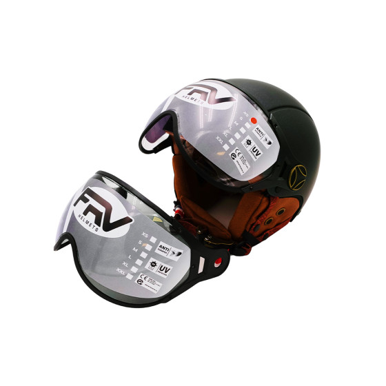 Casque JET FRV vert mat caméléon (taille XS à XXL) pour trottinette électrique