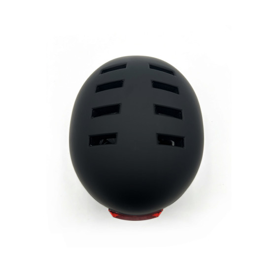 Casque trottinette noir avec LED