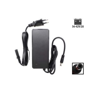 Chargeur 36V – 42V / 2A (connecteur DC 5.5 – 2.5mm) pour trottinette électrique
