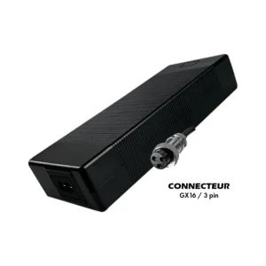 Chargeur 60V ➡️ 67.2V / 2A (connecteur GX16-3p) pour trottinette électrique
