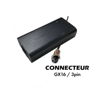 Chargeur 72V ➡️ 84V / 2A (connecteur GX16-3p) pour trottinette électrique