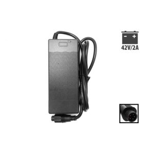 Chargeur Phylion connecteur rond 5 pins 42V 2A pour trottinette électrique