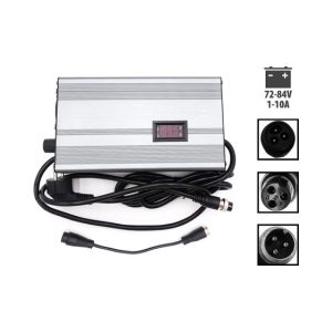 Pack Chargeur rapide 72V ➡️ 84V 1-10A + Adaptateur LP-16 pour trottinette électrique