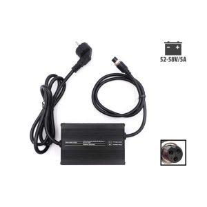 Chargeur rapide 52V-58V 5A prise GX16 pour trottinette électrique