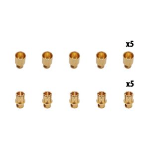 Connecteurs banane 8mm x10 pcs (5 male + 5 femelles) pour trottinette électrique