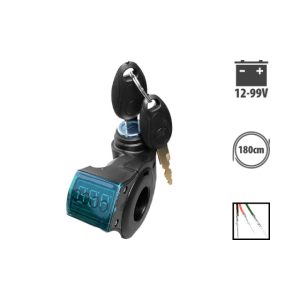 Contacteur à clé affichage voltage pour trottinette électrique