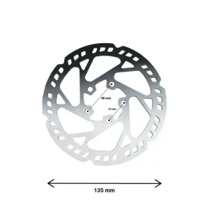 Disque de frein 135mm 5 trous pour trottinette électrique