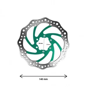 Disque de frein R6 140mm entraxe 44mm (3 couleurs) pour trottinette électrique