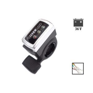 Gachette accelerateur indicateur batterie 36V pour trottinette électrique