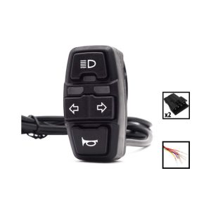 Interrupteur clignotants phare Klaxon Minimotors pour trottinette électrique