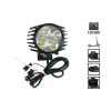 Lampe LED et klaxon avant noir pour trottinette électrique