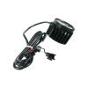 Lampe LED et klaxon avant noir pour trottinette électrique