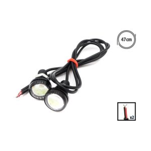 Feu de signalisation LED bleu polaire X2 Pcs pour trottinette électrique