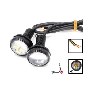 Feu de signalisation LED et clignotants X2 pour trottinette électrique