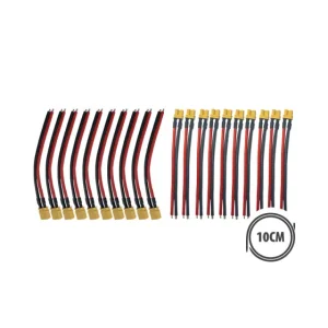 Pack Prises XT30 Avec Cables X10 males + X10 femelles pour trottinette électrique