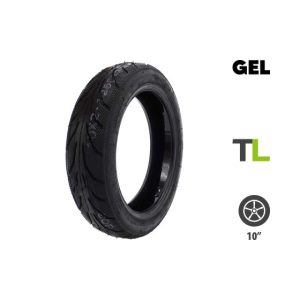 Pneu 10×2.125-6.5 Ninebot F Xiaomi Mi4 Tubeless Gel Anti Crevaison pour trottinette électrique