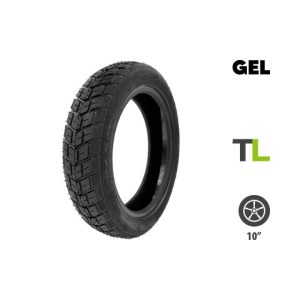 Pneu 10×2.50-6.5 Semi Offroad Tubeless avec gel anticrevaison pour trottinette électrique