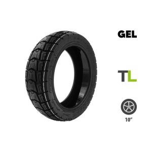 Pneu 10×2.75-6.5 Tubeless + gel anti crevaison Urbanglide E-cross pour trottinette électrique