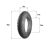 Pneu 20×4 fat bike pour trottinette électrique