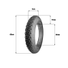 Pneu fat bike 24×4.0 pour trottinette électrique