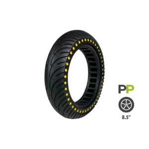 Pneu plein Xiaomi nouvelle génération jaune pour trottinette électrique