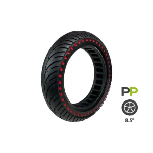 Pneu plein Xiaomi nouvelle génération rouge pour trottinette électrique