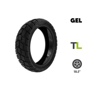 Pneu Off Road 10.5×2.75 tubeless avec gel anti-crevaison pour trottinette électrique