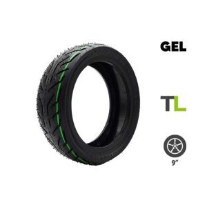 Pneu tubeless 9×2.50-6 CST + gel anti crevaison Nami Stellar pour trottinette électrique