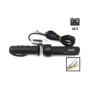 Poignée Accelerateur Draisienne 48v Indicateur Batterie pour trottinette électrique