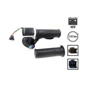 Poignées d’accélérateur Draisienne à clef avec écran LED 48V pour trottinette électrique