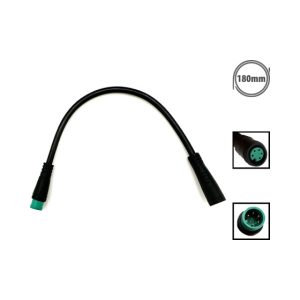 Rallonge cable etanche 5 pins 18 cm pour trottinette électrique