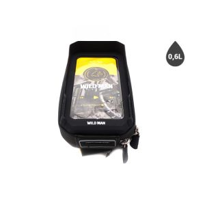 Sacoche 0,6L Et Support Téléphone Etanche Rotatif pour trottinette électrique